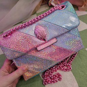 Kurt Geiger London Mini Kensington Glitter Holographic Crossbody Bag